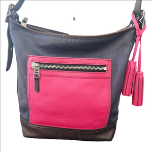 Coach 19995 Legacy Leather Duffle Bag Purse Colorblock Y2K